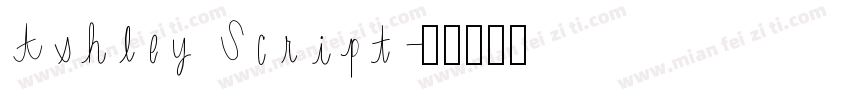 Ashley Script字体转换